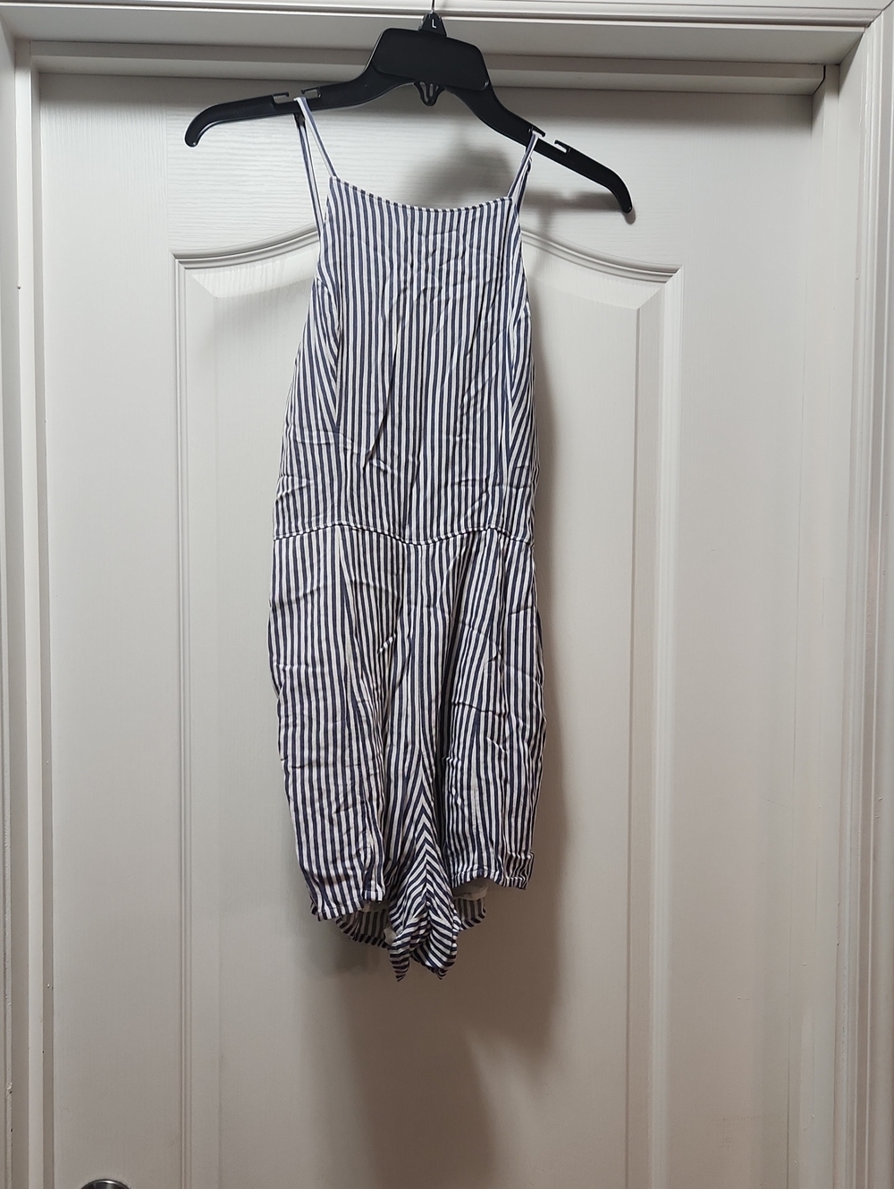 Abercrombie & Fitch Navy and White Striped Girls Romper